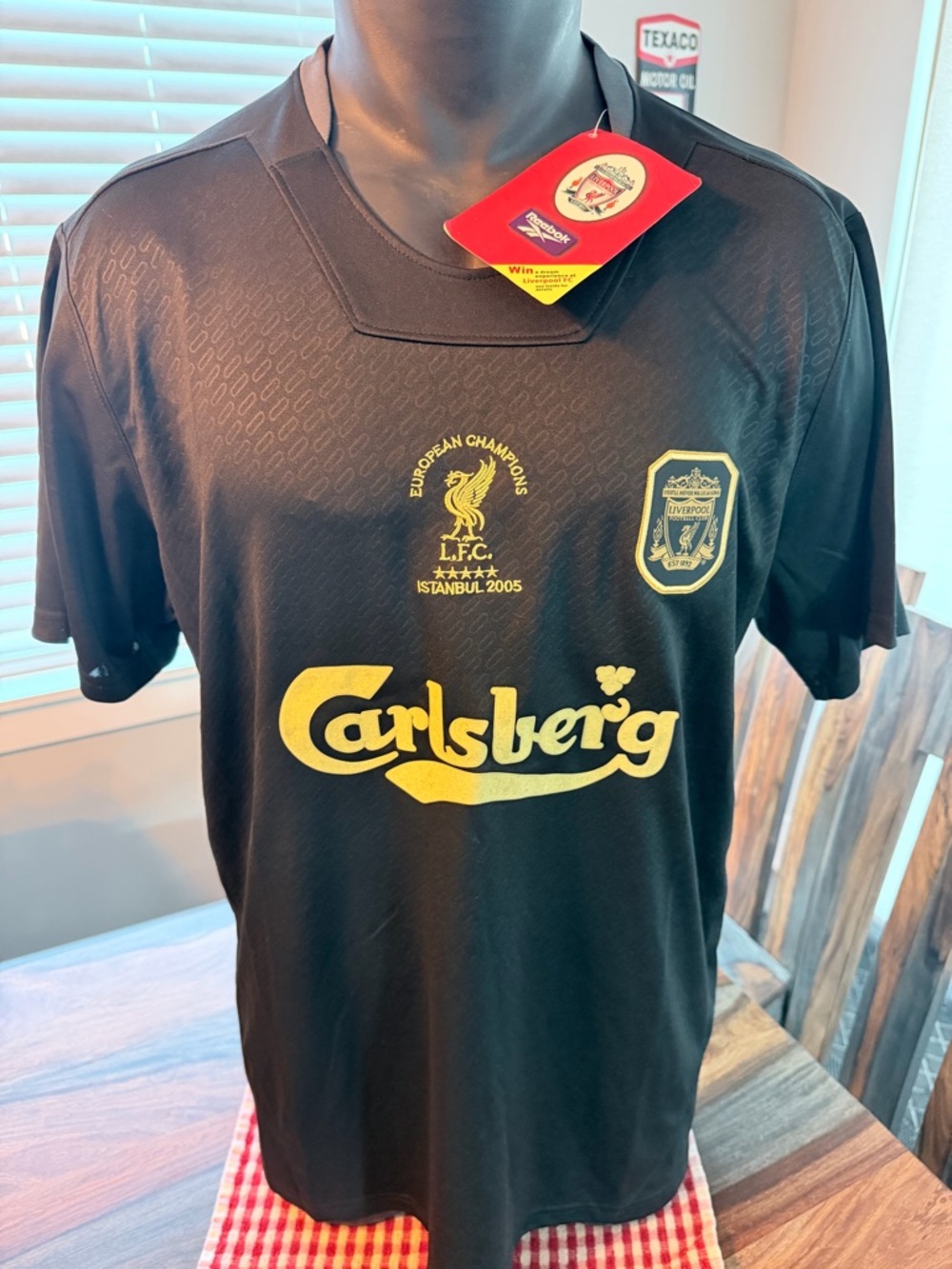 Liverpool FC Black & Gold Carlsberg Jersey